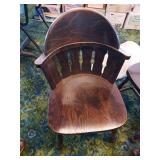 Six Old Wooden Chairs