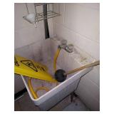 Janitorial items and Utility Sink