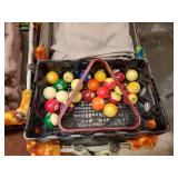 Misc Pool Table Balls w/Ball Rack