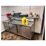 Bar Kitchen Sink, Air Fyer & Stand, Stainless Shelf, and Food Prep Cooler