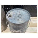 Metal Minnow Bucket and Metal Pail