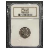 1950 Jefferson Nickel NGC MS66