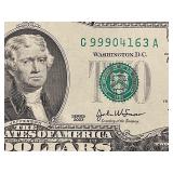 Uncut Sheet of $2 Dollar Bills