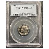 1977-S Roosevelt Dime Proof PCGS PR69 Deep Cameo