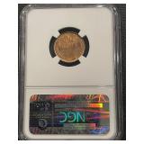 1909 VDB Lincoln Cent NGC MS65 Red