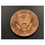 1 Ounce .999 Fine Copper Round Donald J. Trump