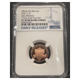 2021-S Lincoln Cent Proof Early Release NGC PF70 Red Ultra Cameo
