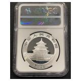 2016 Panda 10Y Silver Coin NGC First Strike MS69