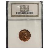 1949-D Lincoln Cent NGC MS65 Red