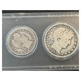 Barber Half Dollar, Quarter, Dime, Liberty Nickel, Indian Cent