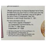 Babe Ruth Silver Proof Coin