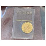 Miniature Mexican 50 Peso Gold Piece