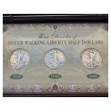 Walking Liberty Half Dollars Three Decades
