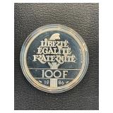 1986 Silver 100F Coin