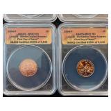 2009-P Lincoln Cents ANACS MS67 Set