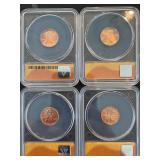 2009-P Lincoln Cents ANACS MS67 Set