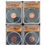 2009-D Lincoln Cents ANACS MS67 Set