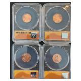 2009-D Lincoln Cents ANACS MS67 Set