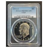 1973-S Eisenhower Dollar PCGS Proof PR69 Deep Cameo Clad Silver