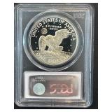 1971-S Eisenhower Silver Dollar Proof PCGS PR69 Deep Cameo