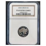 2005-S Bison Jefferson Nickel Proof NGC PF69 Ultra Cameo