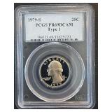 1979-S Washington Quarter Proof PCGS PR69 Deep Cameo Type 1