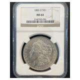 1885-O Morgan Dollar NGC MS64
