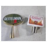 (FS) 2 Small Gettelman Beer Tap Handles See Photos for Size
