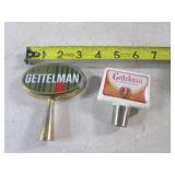(FS) 2 Small Gettelman Beer Tap Handles See Photos for Size