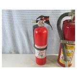(BS) 2 Fire Extinguishers - Bigger is Full / Smaller Empty