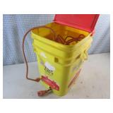(CS) Extension Cord in Bucket Holder At Least 50 Ft Cord