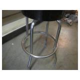 (CS) Corvette 50th Anniversary Swivel Stool - Couple holes in seat. See Photos