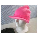 (CSB) Lot of 4 Winter Knit Visor Hats Assorted Colors - Foam Head Not Included