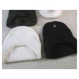 (CSB) Lot of 4 Winter Knit Visor Hats Assorted Colors - Foam Head Not Included