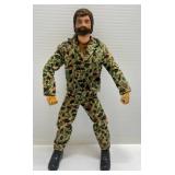1964 GI JOE Adventure Team Flocked Hair Action Figure 12" (Missing Some Flock On Head)