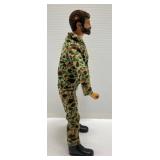 1964 GI JOE Adventure Team Flocked Hair Action Figure 12" (Missing Some Flock On Head)