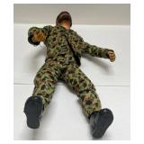 1964 GI JOE Adventure Team Flocked Hair Action Figure 12" (Missing Some Flock On Head)