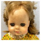 Large Group Of Misc. Vintage Dolls With Doll Trunk & More (Need TLC Has Smell)