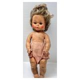 Large Group Of Misc. Vintage Dolls With Doll Trunk & More (Need TLC Has Smell)