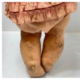 Large Group Of Misc. Vintage Dolls With Doll Trunk & More (Need TLC Has Smell)