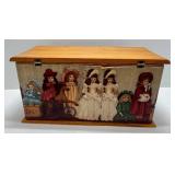 Large Group Of Misc. Vintage Dolls With Doll Trunk & More (Need TLC Has Smell)