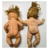 Large Group Of Misc. Vintage Dolls  & More (Need TLC Has Smell)