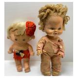 Large Group Of Misc. Vintage Dolls  & More (Need TLC Has Smell)