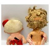 Large Group Of Misc. Vintage Dolls  & More (Need TLC Has Smell)