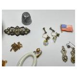 Vintage Carry Case With Vintage Jewelry & More