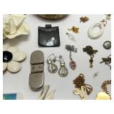 Vintage Carry Case With Vintage Jewelry & More