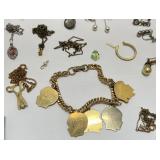 Vintage Carry Case With Vintage Jewelry & More