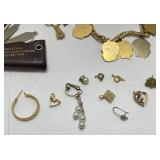 Vintage Carry Case With Vintage Jewelry & More