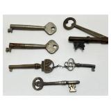 Antique Skeleton Keys 1= Folding Marked Patented Mar. 23. 1869