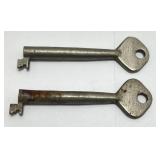Antique Skeleton Keys 1= Folding Marked Patented Mar. 23. 1869